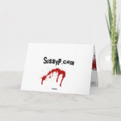 「Femme Fatale」のバースデー・カード カード (裏面)