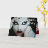 「Femme Fatale」のバースデー・カード カード (黄色い花)