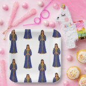 Femme marocaine en Motif Caftan ペーパープレート (パーティー)