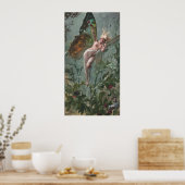 Femme Papillon, by Luis Ricardo Falero ポスター (キッチン)