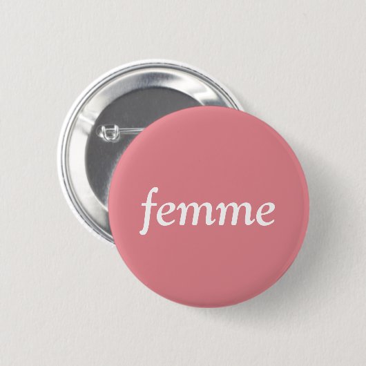 Femme Pin 缶バッジ (正面&裏面)