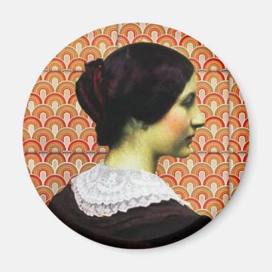 femme vintage マグネット (正面)