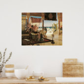 Femmes filant au Morac, Roudlf Ernst ポスター (キッチン)