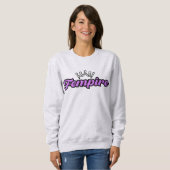 FEMPIRE Logo Purple–Crown Empowerment Design スウェットシャツ (正面フル)