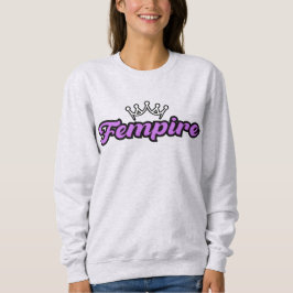 FEMPIRE Logo Purple–Crown Empowerment Design スウェットシャツ