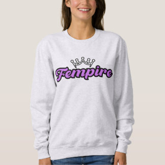 FEMPIRE Logo Purple–Crown Empowerment Design スウェットシャツ