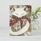 Fen the Fox | Woodland Whimsy Holiday Card シーズンカード (スタンド正面)