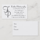 Fenbeeクラシックの白 名刺 (正面/裏面)