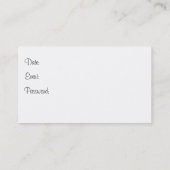 Fenbeeクラシックの黒 名刺 (裏面)