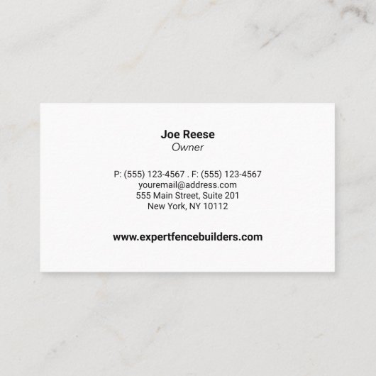 Fenceのインストーラと修復 名刺 (裏面)