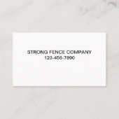 Fence Companyの名刺 名刺 (裏面)
