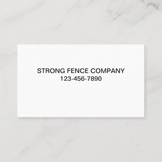 Fence Companyの名刺 名刺 (裏面)