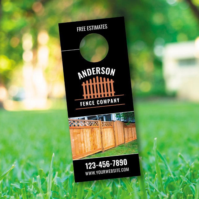 Fence Door Hanger, Fence Installation Door Hanger ドアノブサイン (クリエイターアップロード済み)