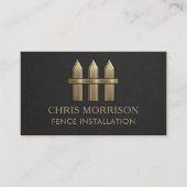 Fence Installation Business Card 名刺 (正面)