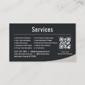 Fence Installation QR Code 名刺 (裏面)