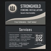 Fence Installation QR Code Professional 名刺