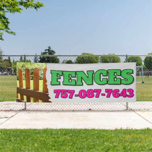 Fence Installation Servicesバナー 横断幕 (インサイチュ)