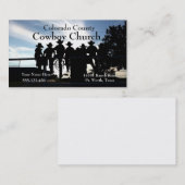 FenceBusinessカードテンプレートの西部のカウボーイ 名刺 (正面/裏面)