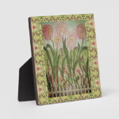 Fenced Pink Flowers フォトプラーク (正面)