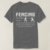 Fencerおもしろいデザイン辞書フェンシング1 Tシャツ (デザイン正面)