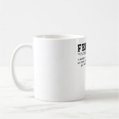 Fencerおもしろいデザイン辞書フェンシングTシャツ コーヒーマグカップ (左)