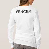 FencerのTシャツ Tシャツ (裏面)