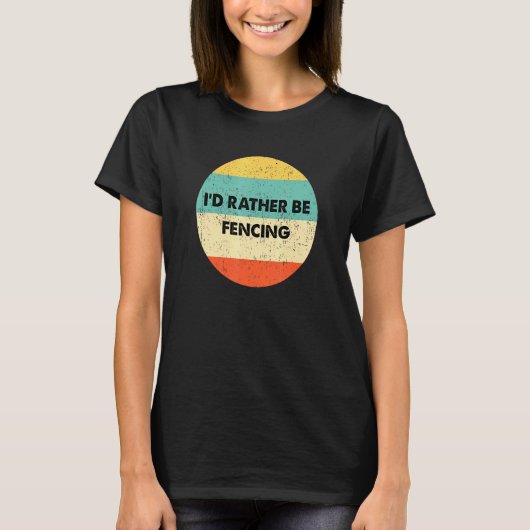 Fencer Idはむしろフェンシング Tシャツ (正面)