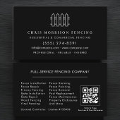 Fencing Fence Contractor QR Code 名刺