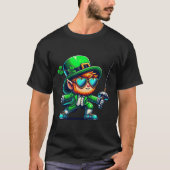 Fencing Leprechaun Kids Mens Womens St Patricks Da Tシャツ (正面)