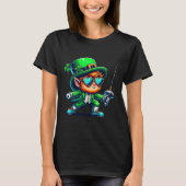 Fencing Leprechaun Kids Mens Womens St Patricks Da Tシャツ (正面)