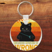 fencing murder cat キーホルダー (正面)