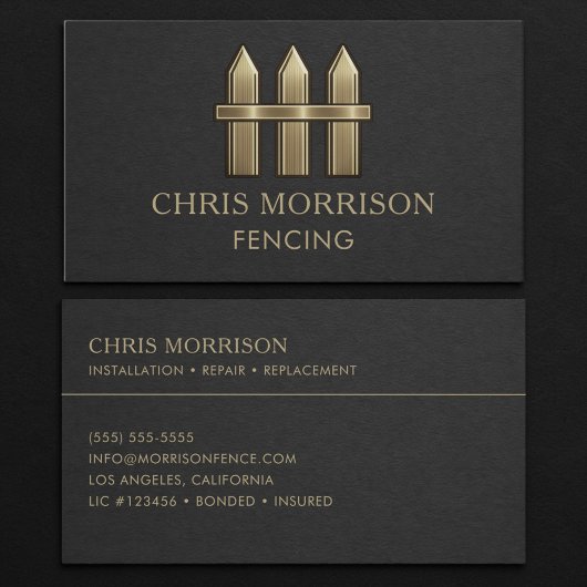 Fencing Professional Business Card 名刺
