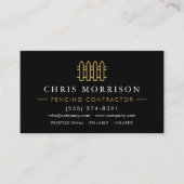 Fencing Residential and Commercial QR Code 名刺 (正面)