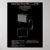 Fender Guitar Amplifier Patent Art ポスター (正面)