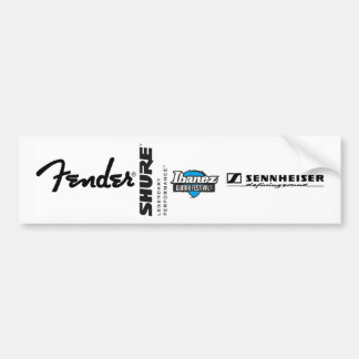 Fender shure Ibanez Bumper Sticker バンパーステッカー