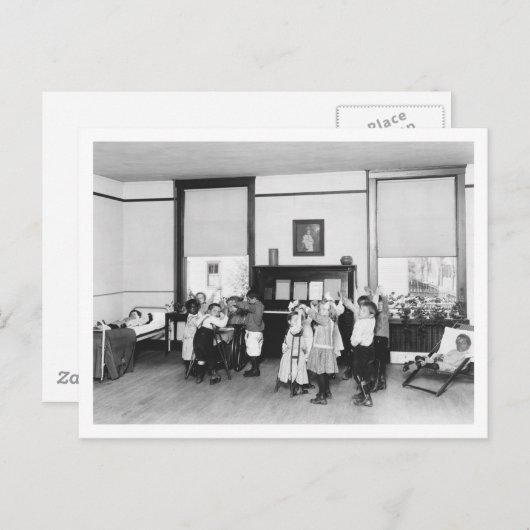 Fending Off Tuberculosis, 1920s ポストカード (正面/裏面)