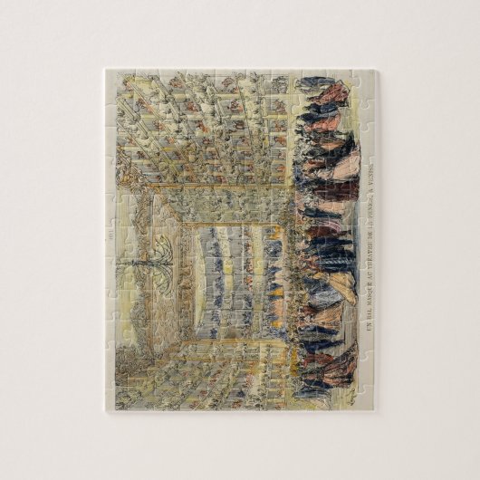 Feniceの劇場、ベニス、第19の仮装舞踏会 ジグソーパズル (縦)