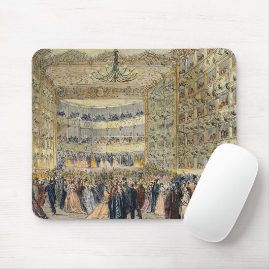 Feniceの劇場、ベニス、第19の仮装舞踏会 マウスパッド (マウス)