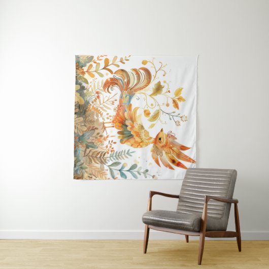 Feniks Billy wandkleed タペストリー (インサイチュ(横))