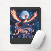 Fênix flamejante Mousepad マウスパッド (マウス)