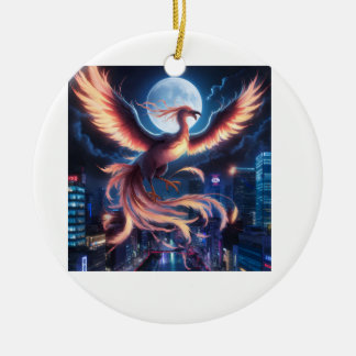 Fênix flamejante Ornamento de Cerâmica セラミックオーナメント