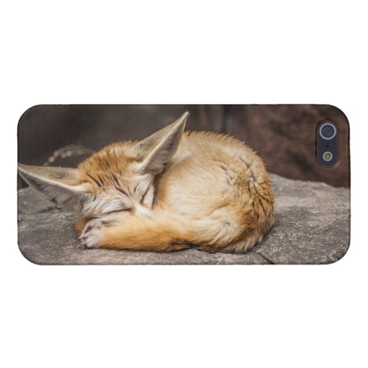 Fennecのかわいいキツネ iPhoneケース (裏面横)