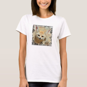 Fennecのキツネの秋の驚異のTシャツ Tシャツ