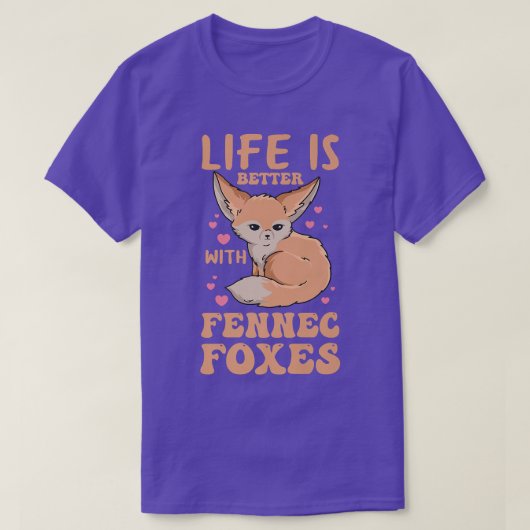 Fennecの敵のデザインはFenneの方が命だ Tシャツ (デザイン正面)