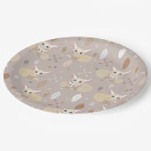 Fennecは矢および羽を孤色に変色させます ペーパープレート (アングル)