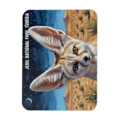 FennecキツネインJebil National Park Tunisia マグネット (縦)