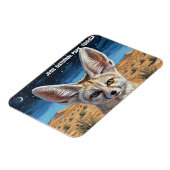 FennecキツネインJebil National Park Tunisia マグネット (左側)