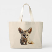 Fennecキツネスタイル ラージトートバッグ (裏面)