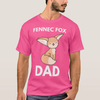Fennecキツネパパキュートフェネックキツネパパキュートかわいいフェン Tシャツ
