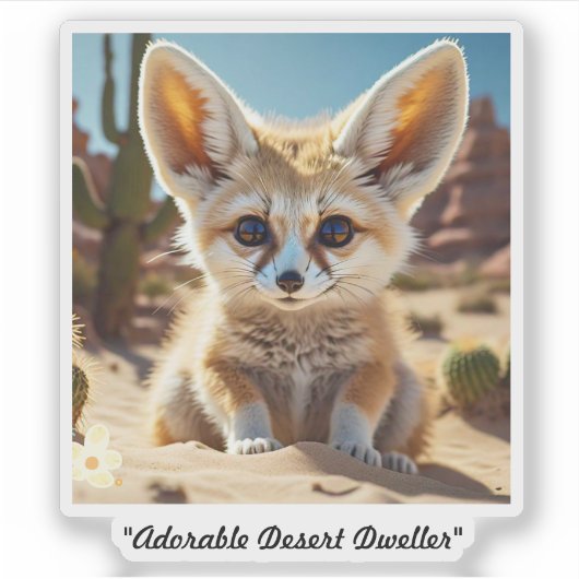 「Fennecキツネ上訴」 シール (正面)